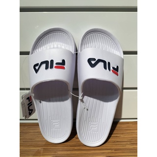 Fila - Sleek Slide 男女室內外拖鞋 舒適 一體式 EVA柔軟 情侶鞋 白- 4S355W113