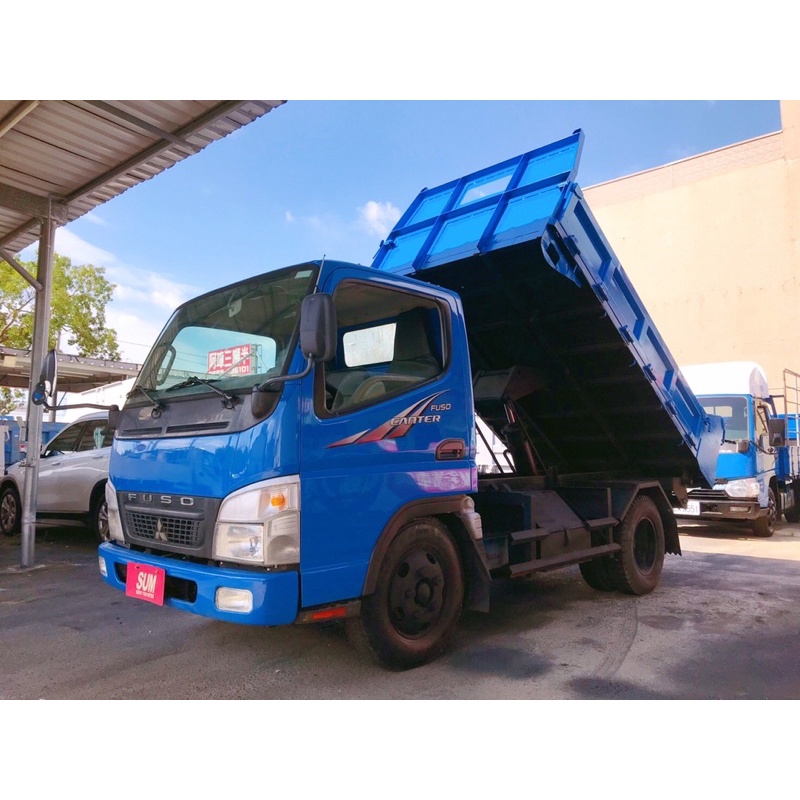 2007年 三菱FUSO 堅達貨車4期 三噸半 3.49噸 堅達 10呎半 舉斗貨車 10.5呎中古二手貨車