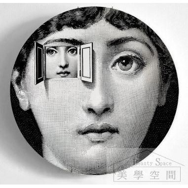 美學空間《JULIA's eyes骨瓷掛盤-義大利設計大師 Piero Fornasetti作品-壁飾‧歐洲時尚潮品