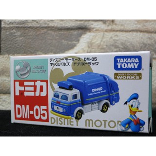 土城三隻米蟲 TAKARA TOMY 多美小汽車 Disney 迪士尼 唐老鴨 垃圾車 玩具車 小車 DM-05