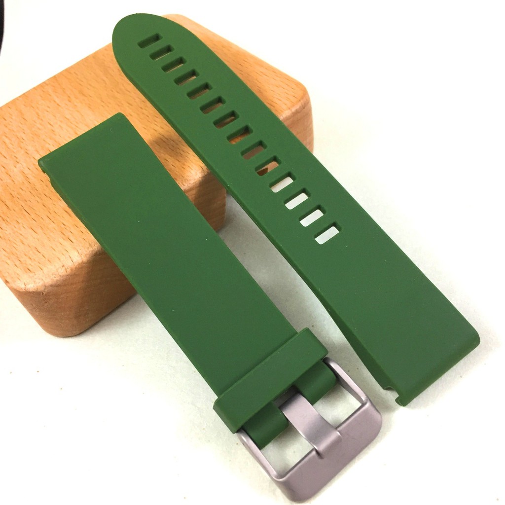 Garmin 佳明 Fenix5 / 935 軍綠色 矽膠 代用 快拆 錶帶 運動 柔軟