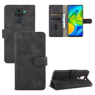 奢華肌膚手感 翻蓋皮套 紅米 Redmi Note 9 手機殼 紅米10X 4G 支架插卡 保護殼 掀蓋殼