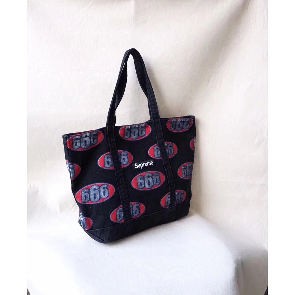 supreme 666 tote bag