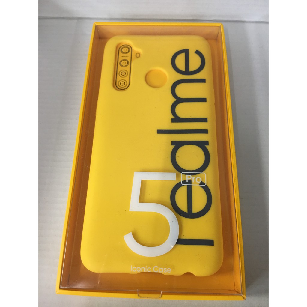 realme 5 Pro 原廠經典手機殼-經典黃