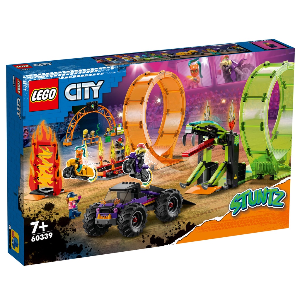 ||一直玩|| LEGO 60339 Double Loop Stunt Arena (City)