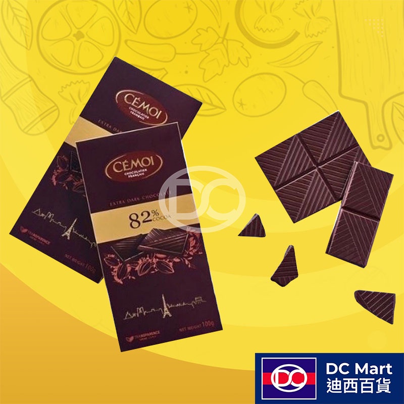 【迪西百貨】 台灣出貨 Cemoi 82% 黑巧克力 100g 好市多黑巧克力 巧克力 dark chocolate
