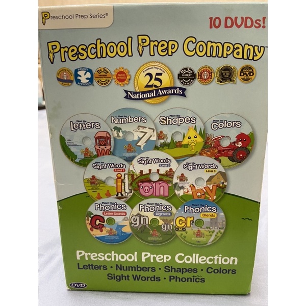 二手 美國preschool prep幼兒美語教學DVD完整版 10片裝