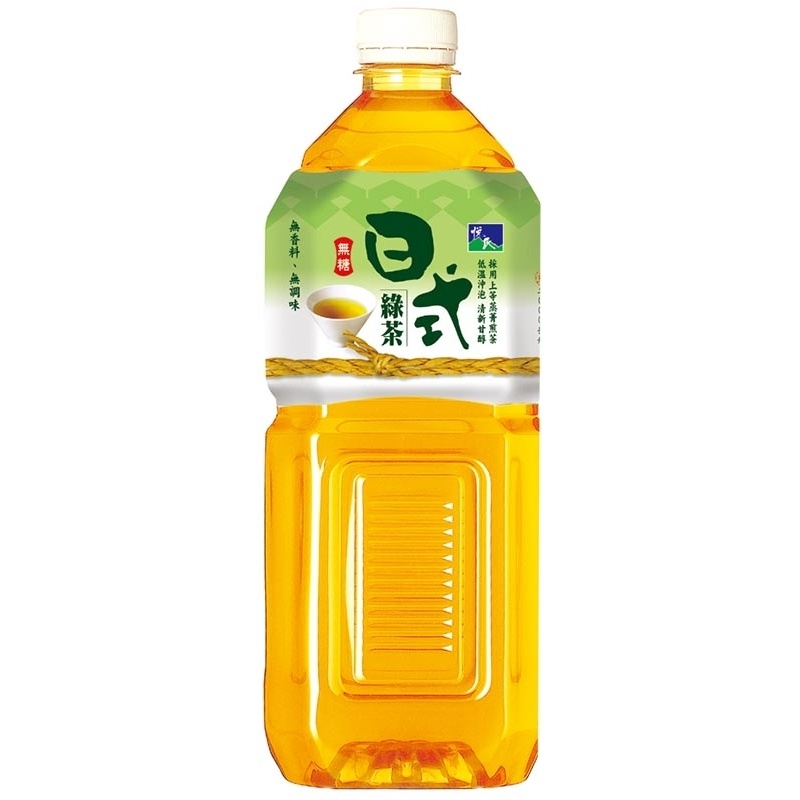 悅氏 日式綠茶(無糖)[箱購] 2000ml x 8【家樂福】