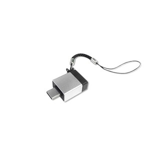 Cable USB 3.0 A母-TypeC公 金屬帶繩轉接頭(支援OTG)(A-TC301) –CN575