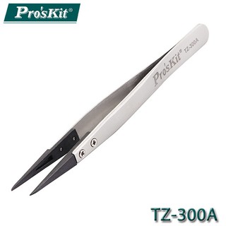 【MR3C】含稅附發票 ProsKit 寶工 TZ-300A 防靜電特尖碳纖維 不銹鋼 鑷子 夾子 13cm