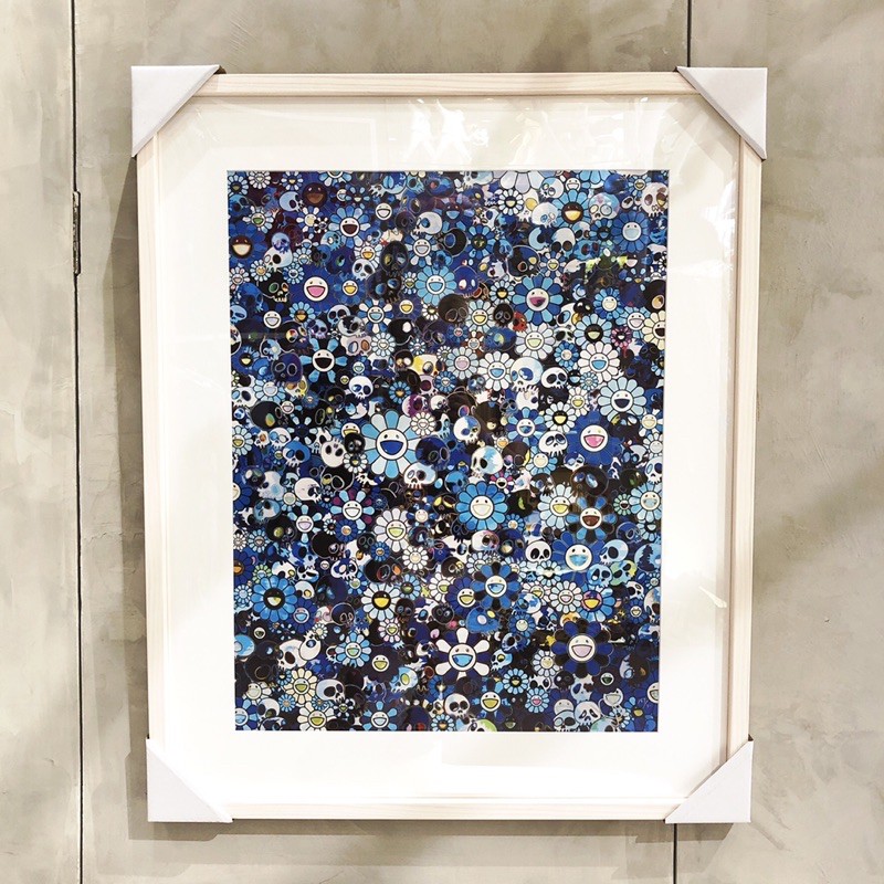 村上隆ジグソーパズルSKULLS & FLOWERS BLUE SIGNAL | angeloawards.com
