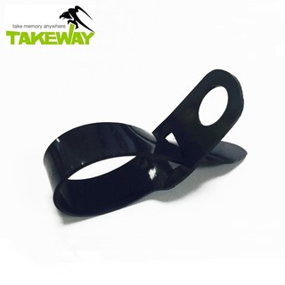 又敗家 台灣品牌Takeway鉗式腳架防滑墊T-AP01止滑墊橡膠墊適T1鉗式腳架R1鉗式運動夾圓柱形圓柱型開車錄影自拍