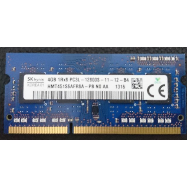 海力士hynix 筆電用記憶體 DDR3-1600 4G PC3L