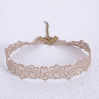8306 現貨不必等 24H內出貨 復古手工灰色蕾絲項鍊 服飾配件 情趣內衣配飾 新娘配件 晚宴 派對 幸福多多