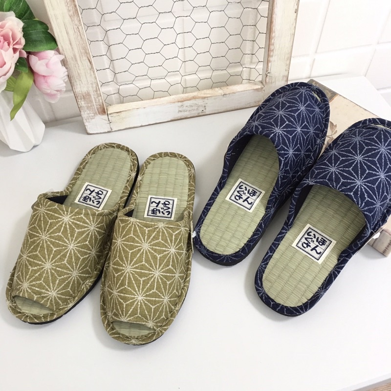 [現貨🇯🇵🔜] 日本製 紳士 日式 花紋 室內拖鞋 榻榻米 日本進口 透氣 舒適 拖鞋 居家布置