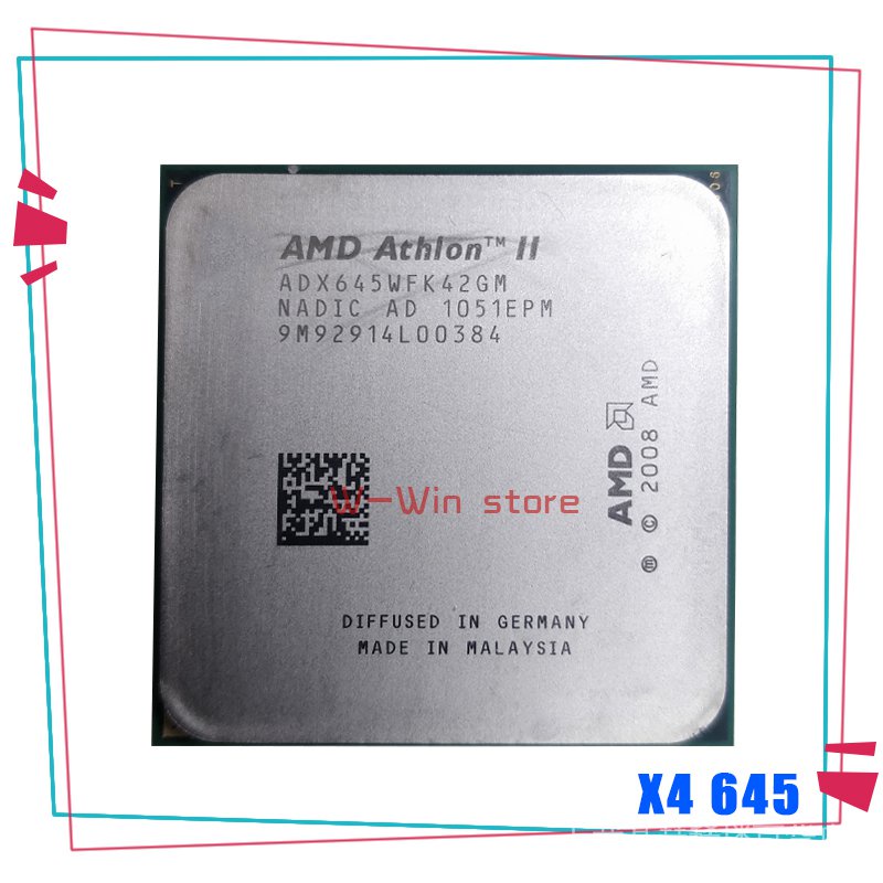 AMD Athlon II X4 645 3.1 GHz Quad-Core CPU Processor ADX645WFK42GM Socket AM3 