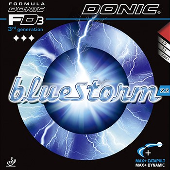 正品桌球 - DONIC BLUE STORM Z2 /Z3藍色風暴 桌球膠皮 粒細且長 40+球專用