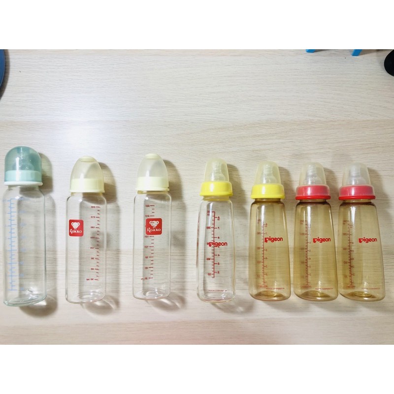 貝親rokko 台玻標準口奶瓶240ml 蝦皮購物