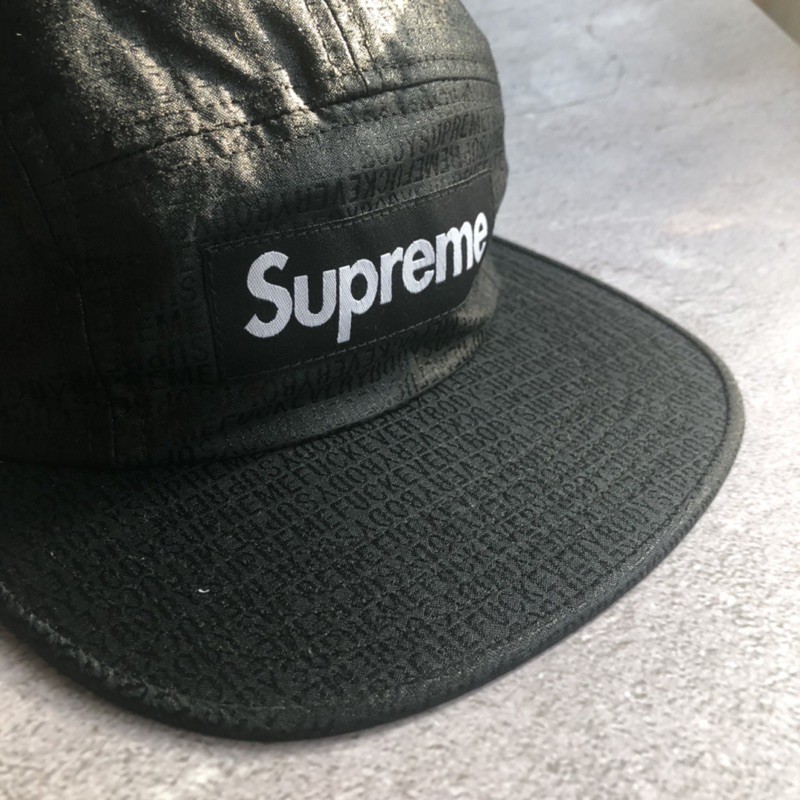 SS19 Supreme Fuck Everybody Jacquard Camp Cap 五分割帽