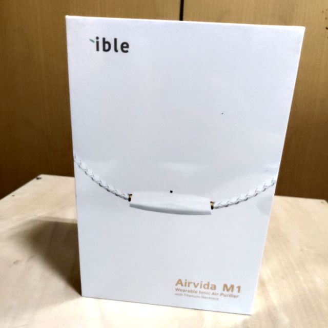 Ible Airvida M1鈦項圈負離子清淨機全新免耗材PM2.5 甲醛~經典編織白