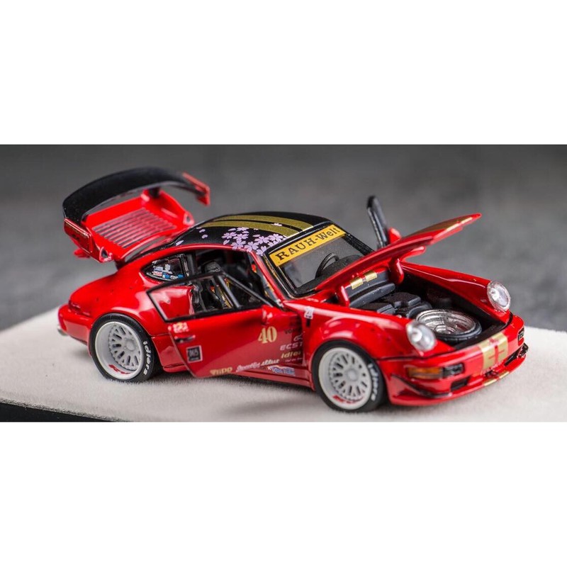 全新未拆 全部可開 1/64 1:64 PGM 保時捷 Prosche RWB 911 寬體 紅色 櫻花 限定 模型車