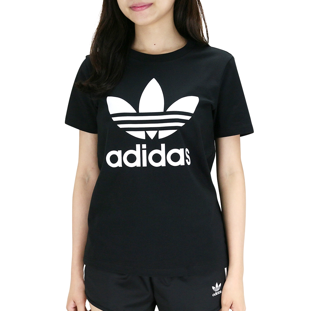 ADIDAS Originals TREFOIL TEE三葉  女短袖上衣 FM3311 黑