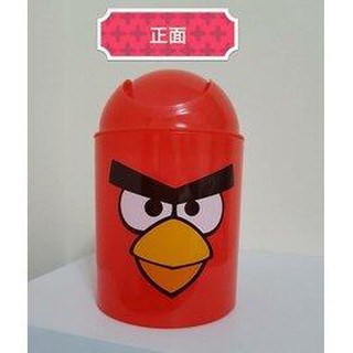 正版 雷射標籤 憤怒鳥搖擺式收納桶桌面垃圾桶/雜物桶桌上型保潔垃圾桶 萬用桶 禮物全新現貨