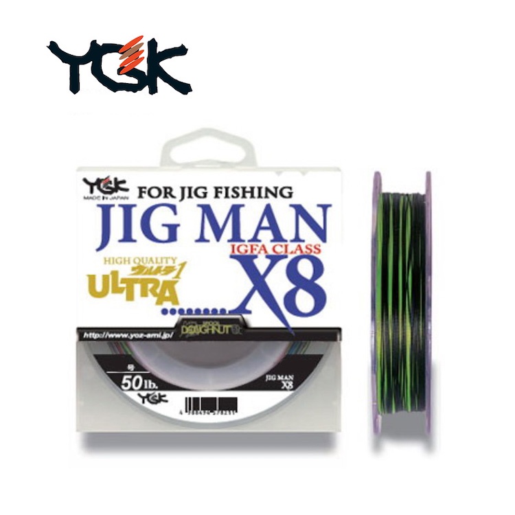 YGK JIG MAN ULTRA X8 8股 600m(5色) 鐵板專用線 日本製