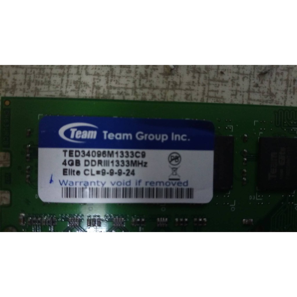 TEAM十銓 4G 8G DDR3 1333 1600 桌機記憶體