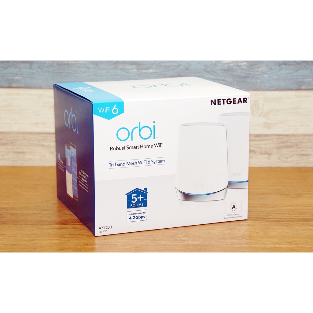 NETGEAR RBK752 ORBI AX4200 WiFi6 Mesh 2入組無線基地台~全新公司貨