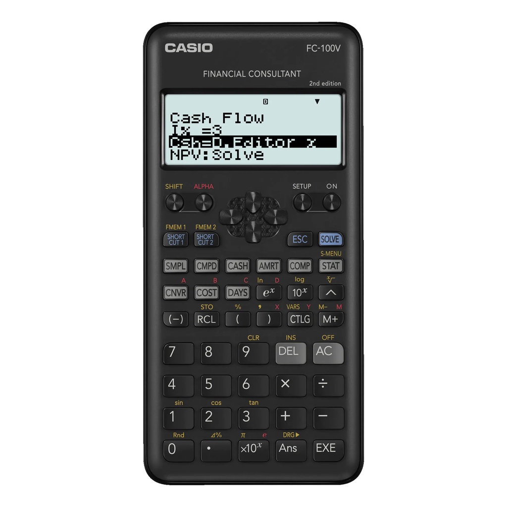 【CASIO】財務型計算機FC-100V-2 二代12位數II 台灣卡西歐保固2年 新版 宏崑時計