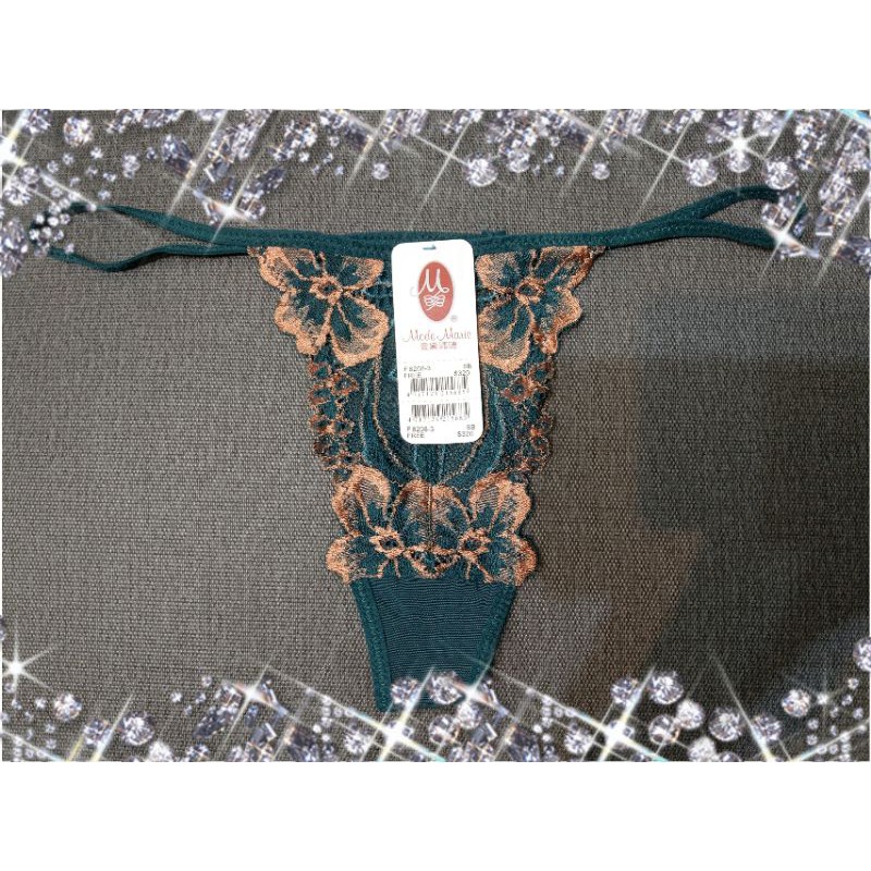 瑪登瑪朵 曼黛瑪璉 原價320♥特價♥專櫃 丁字褲 女內褲 情趣 法國蕾絲 小丁 性感 角色扮演 F(M-2L可）