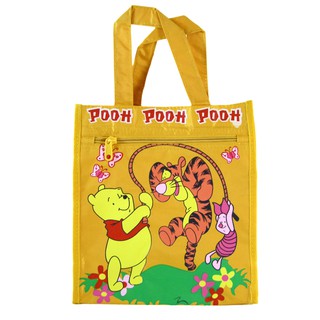 卡漫城 - 出清 特價99 小熊維尼 手提袋 Winnie Pooh 維尼熊 跳跳虎 ~ 雙拉鍊 餐袋 便當袋 手提包