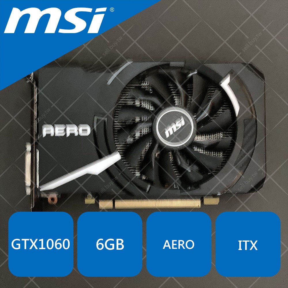 msi 微星 GTX1060 6GB GTX 1060 6G AERO 顯示卡 顯卡 雙風扇 DP HDMI DVI-D