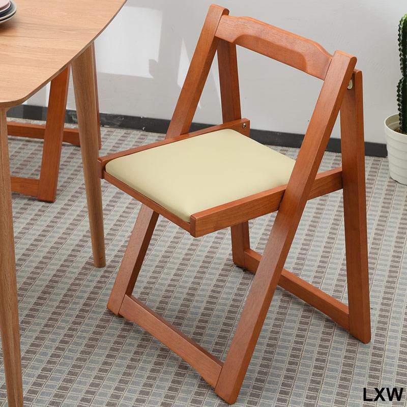 【熱銷】越茂家用餐椅实木现代简约靠背椅书桌椅北欧省空间吃饭折叠椅子