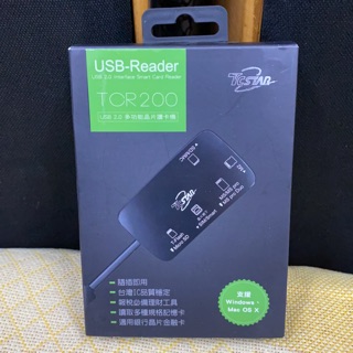 TCSTAR USB 2.0 多功能晶片讀卡機 TCR200