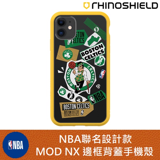 IPhone 犀牛盾 ★ NBA 聯名 Mod NX 防摔 手機殼 ★ 拼貼系列 - 波士頓塞爾提克