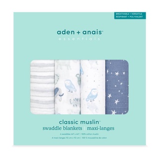 瘋狂寶寶** Aden & Anais 經典多功能包巾4入/童夢物語( ADESWC40020T) 特價1428元