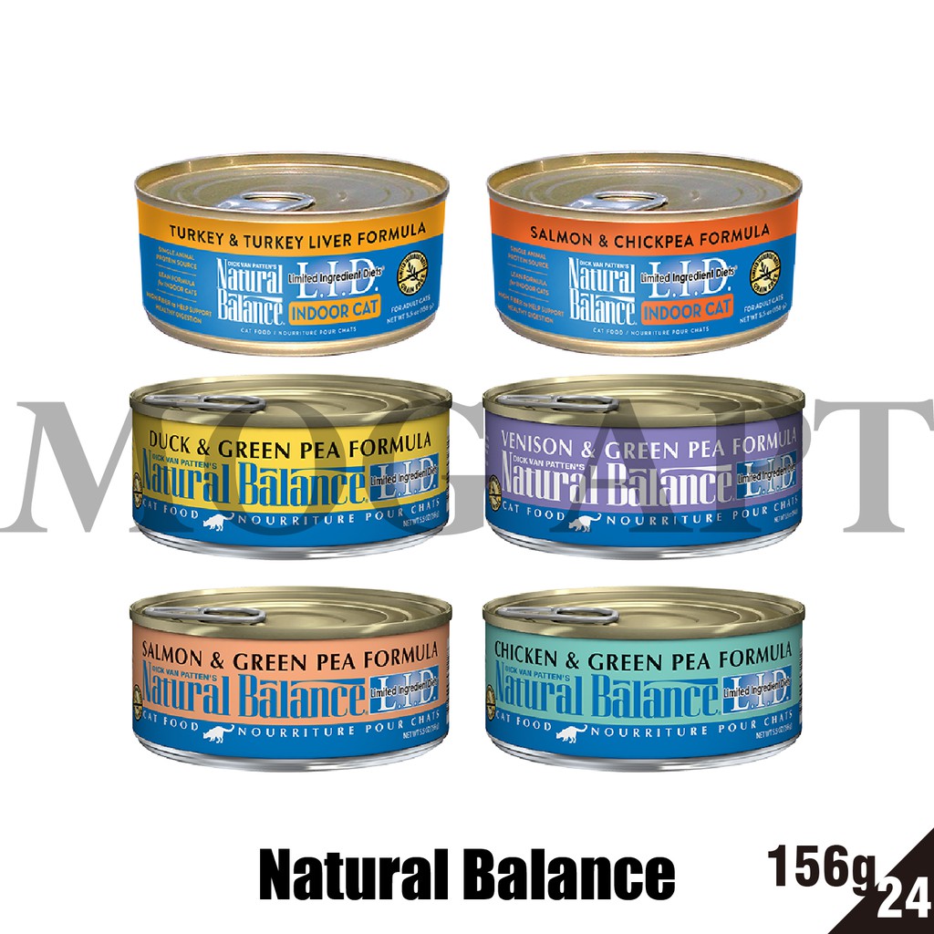 【MOG&amp;DOG】Natural Balance L.I.D. 低敏無穀主食貓罐 24罐156g