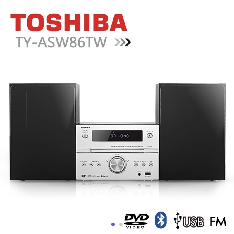 【TOSHIBA】二手 DVD/MP3/USB/藍芽床頭音響 (TY-ASW86TW)