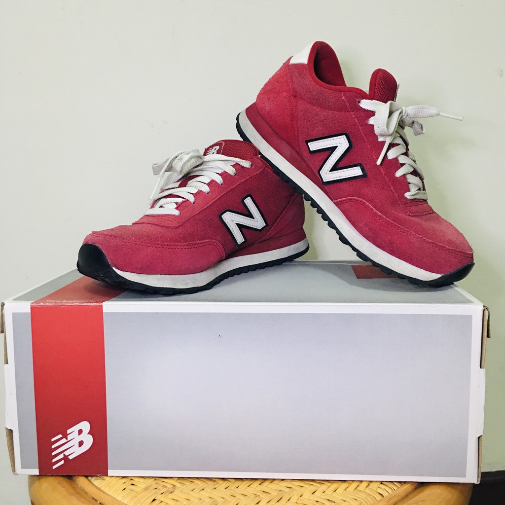 all red new balance 501