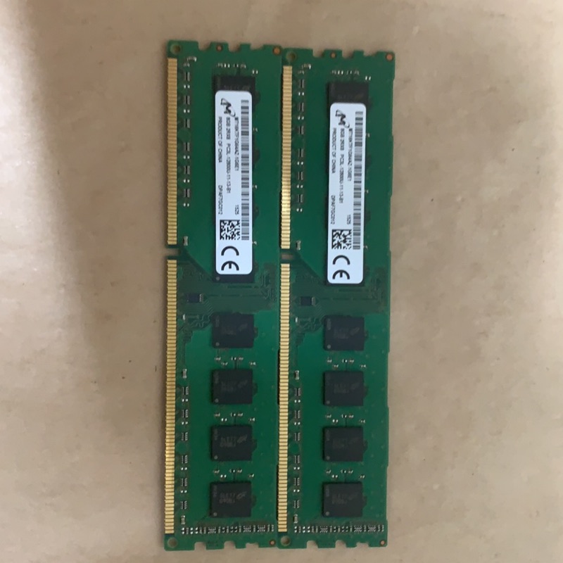 美光 DDR3 1600 8G 記憶體 2支