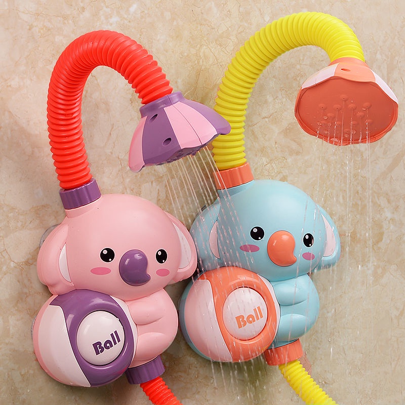 酷爱玩具屋🔥寶寶洗澡玩具兒童電動大象花灑嬰兒會游泳戲水鴨螃蟹泡泡機男女孩