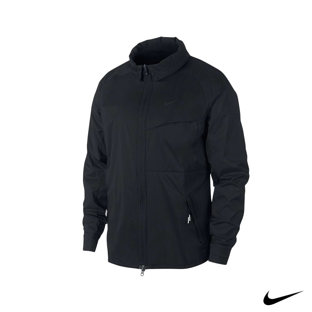 【iNTERWEAVE 誼德威】Nike Shield Jacket 男高爾夫防風外套 黑 AJ5445-010