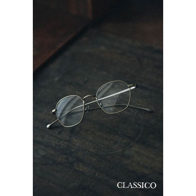 CLASSICO T30 C2 鏡框顏色：古銅 眼鏡屋 鈦金屬 復古框 純鈦 文青 膠框 手工眼鏡 金屬眼鏡 手造眼鏡