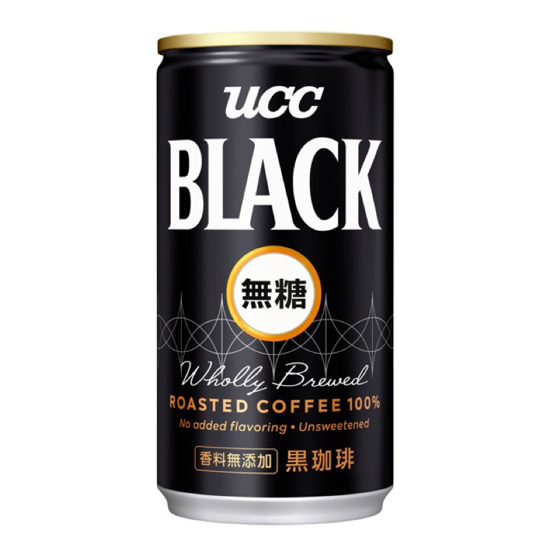 UCC 無糖黑咖啡 185g 30瓶/箱 （一筆一箱）