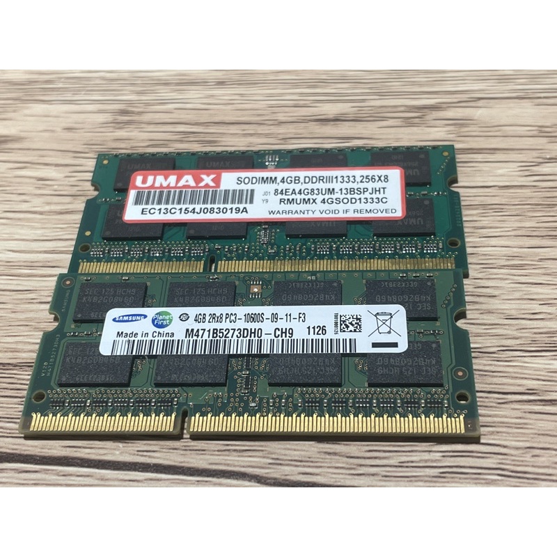 DDR3 4G 筆電 記憶體 二手