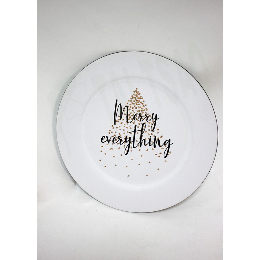 飾品 英文字盤 Merry Christmas 薄盤塑膠盤子桌上擺盤聖誕節居家生活傢飾耶誕節慶派對佈置 蝦皮購物