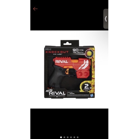9成新 孩之寶 NERF RIVAL 決戰系列 瞬擊射擊器 Knockout XX-100 球槍 軟彈槍 球彈槍