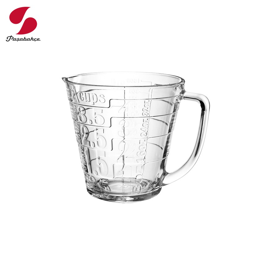 Pasabahce歐式創意玻璃量杯有刻度1000ml